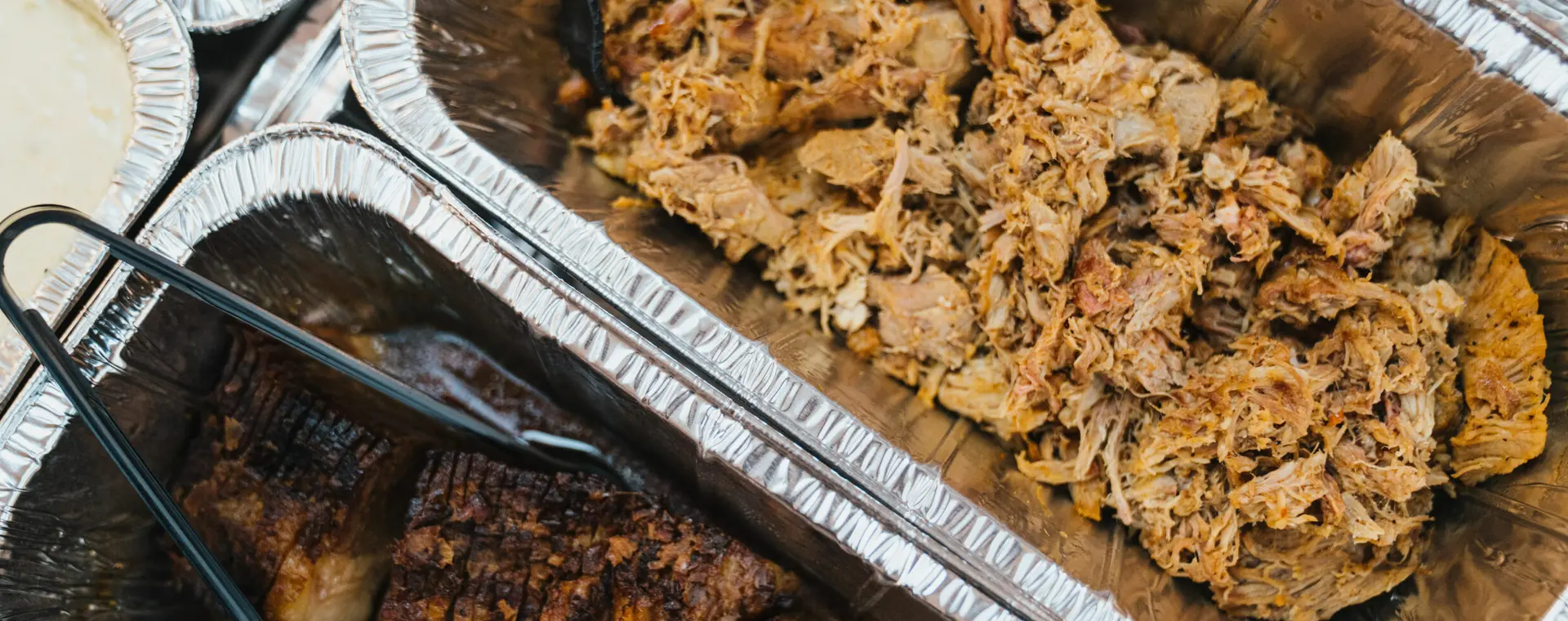 A wedding buffet spread catered by Nameless Catering in Indiana