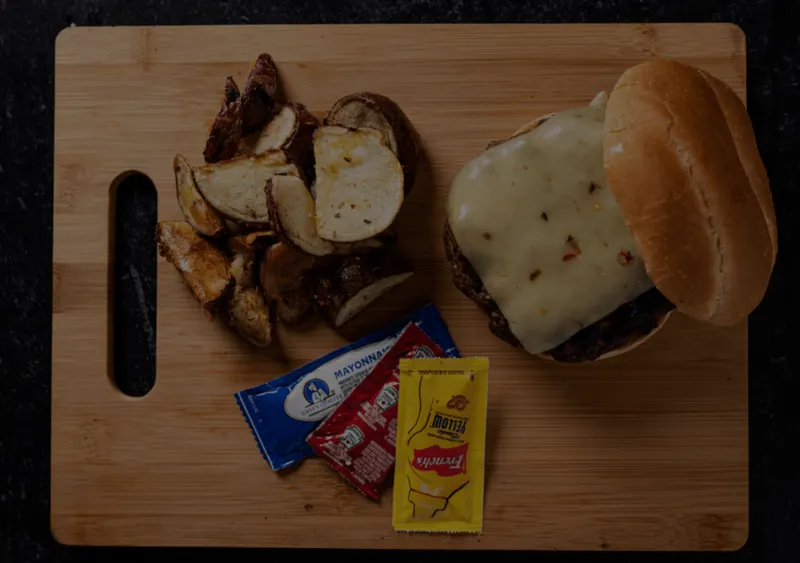 Burger Bar wedding catering menu from Nameless Catering