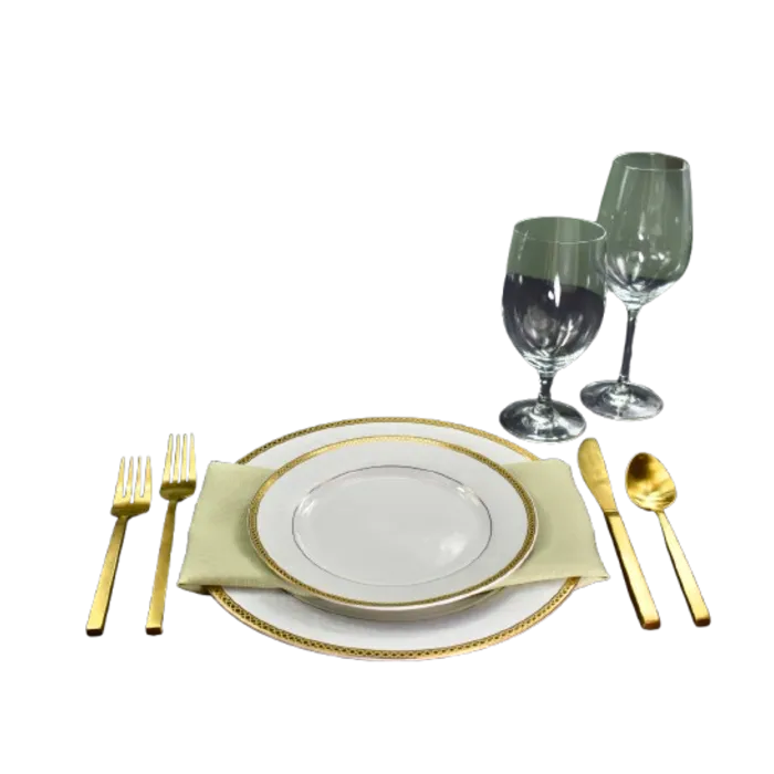 Deluxe Dining china package for Indiana weddings