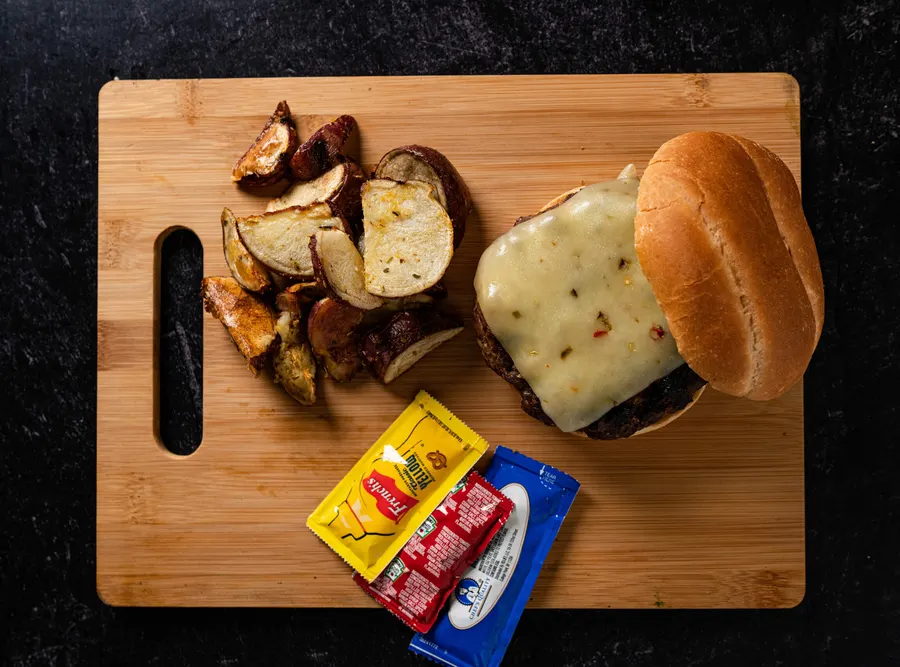 A plated dinner from an exclusive Nameless Catering wedding menu