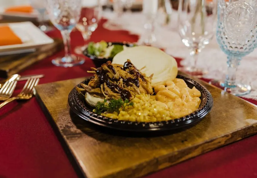 Pier & Prairie wedding catering menu from Nameless Catering